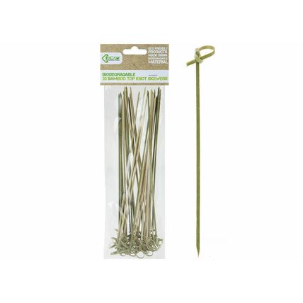 Biodegradable Bamboo Paddle Skewers BBQ Grill Kebab Party Stick Fondue Cocktail