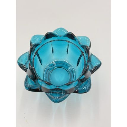Vintage Viking Art Glass Epic 1507 Frog Artichoke Flowerlite MCM 1968