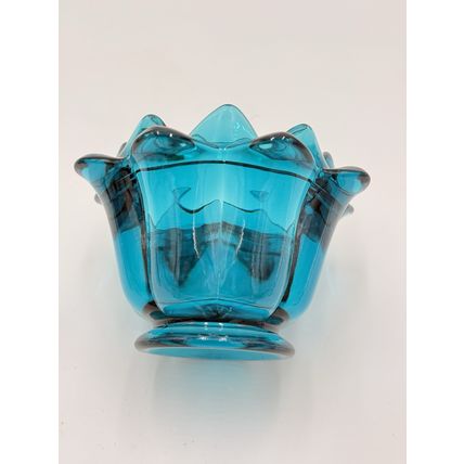 Vintage Viking Art Glass Epic 1507 Frog Artichoke Flowerlite MCM 1968