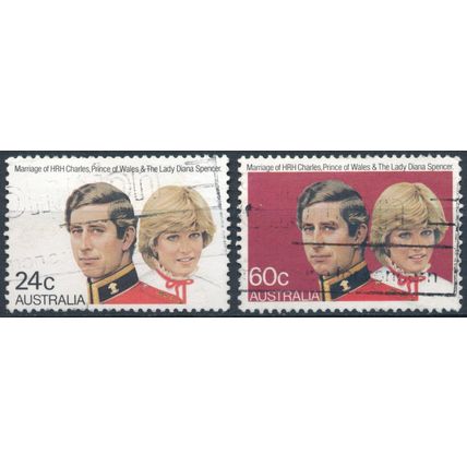 Royal Wedding - Australia 1981 - FH - SG 821/2