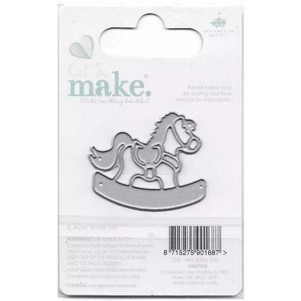 Cut & Make. Rocking Horse Die Set. Die Cutting Cardmaking Scrapbooking Crafts