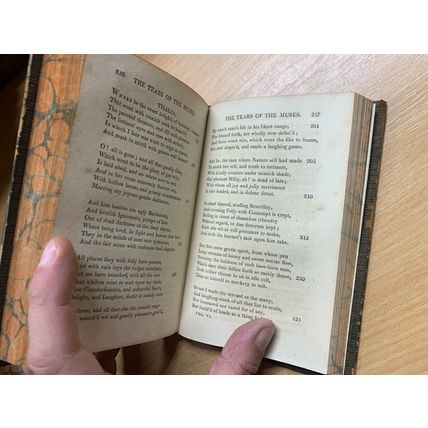 1810 "THE POETICAL WORKS OF EDMUND SPENSER" VOL 6 ANTIQUE LEATHER BOOK (P3)