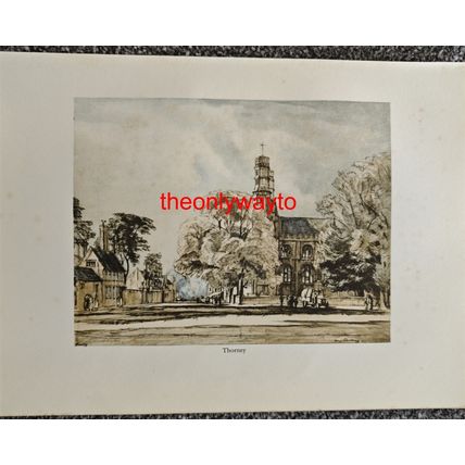 Thorney, Cambridgeshire, Book Illustration (Print), 1936
