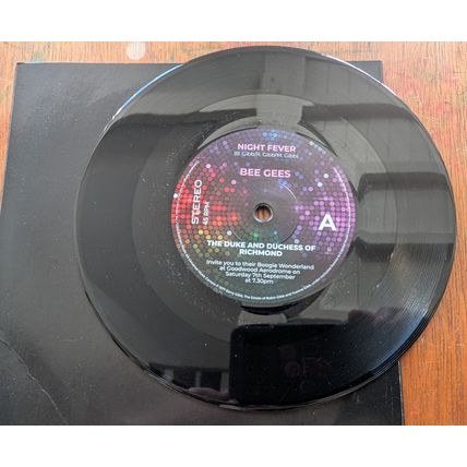 Duke of Richmond Party BEE GEES rare 7" single vinyl record DONNA SUMMER disco