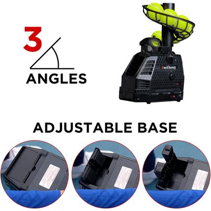 680BH 2 in 1 Baseball & Tennis Ball Launcher Machine, Adjustable Launching Angle
