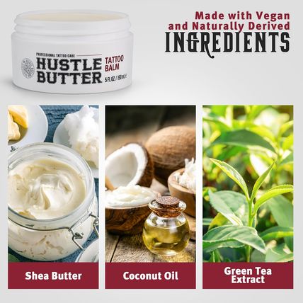Hustle Butter Tattoo Soap & Aftercare Balm - Antibacterial Soap, Safe to Use Whi