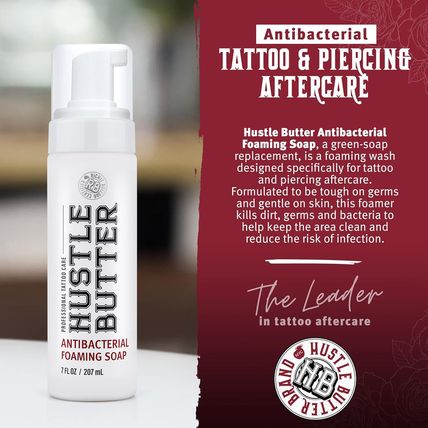 Hustle Butter Tattoo Soap & Aftercare Balm - Antibacterial Soap, Safe to Use Whi