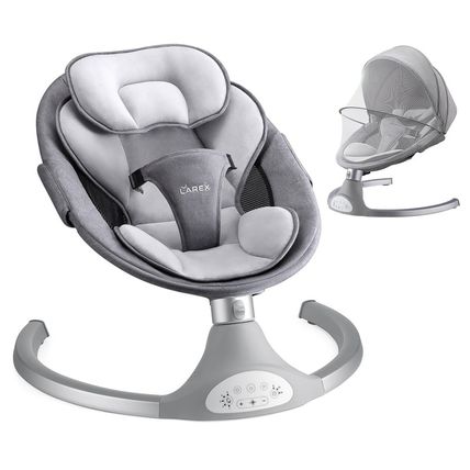 LAREX Baby Swing Infant Swing Electric Toddler Baby Rocker Portable for Newborn