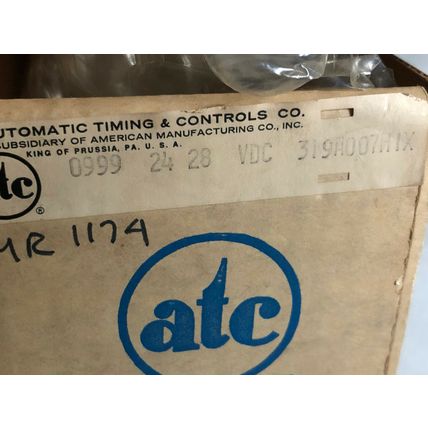 NEW ATC 319DC 319H-007-H1-X AUTOMATIC TIMING & CONTROL TIMING RELAY 24/48 VDC,SV