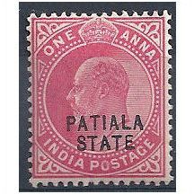 Patiala (Indian Convention States) 1903 SG38 1a Carmine Mounted Mint.