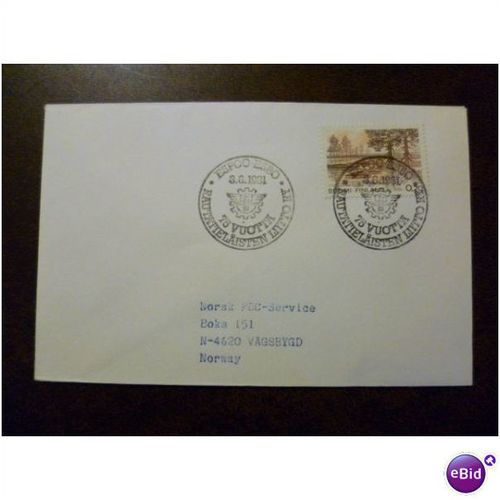 Finland 1981 Espoo Railway Association Special Event Cover cancellation