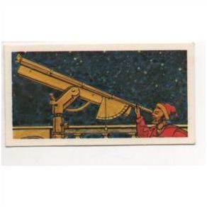 Inventors & Inventions 1975 Brooke Bond Tea trade card No.8 The Telescope