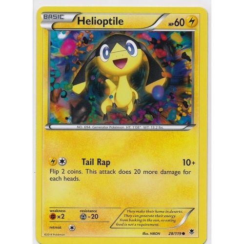 Pokemon XY Phantom Forces - #28/119 - Helioptile