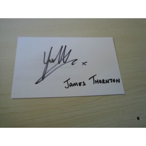 James Thornton (Emmerdale, Red Caps) hand signed RARE *FREE POST*