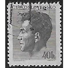 Mi 819: 40 h. black-brown Tenth Anniversary of the Death of Julius Fučik.
