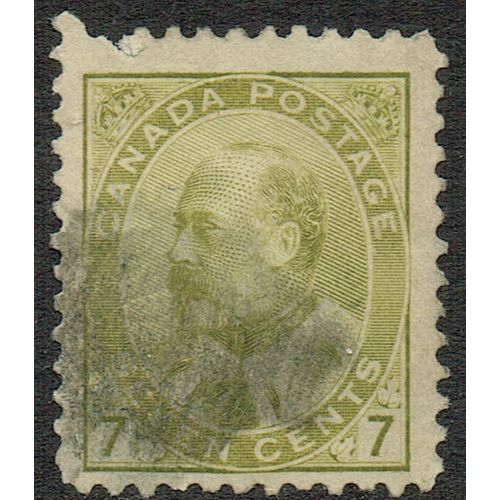 Canada 1903 7c Yellow Olive SG180 GU