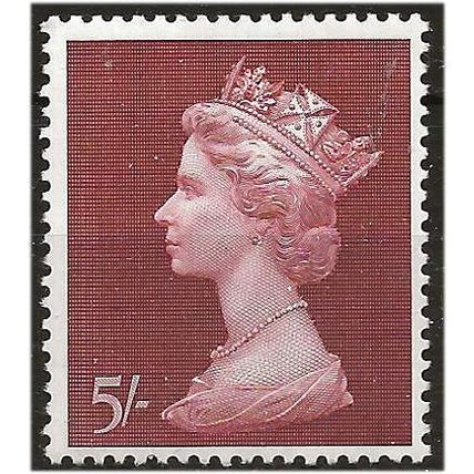 1969 SG788 5/- Crimson Lake Mounted Mint . .. .
