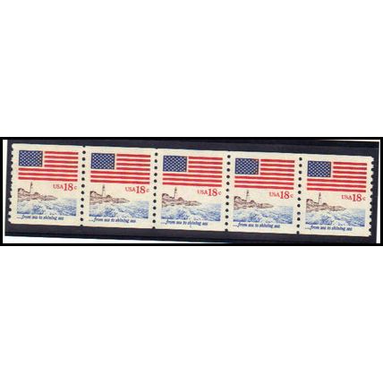 1891 18c U.S. Flag Very Fine MNH SG PNC 1/5 Z5210