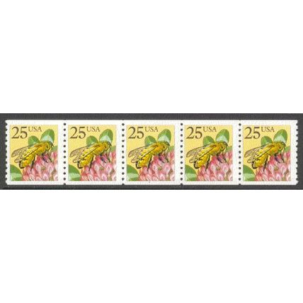 2281 25c Honeybee Fine MNH PNC 1/5 P0200
