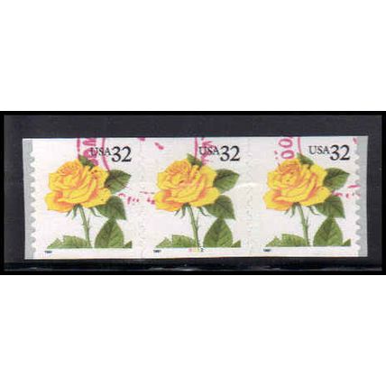 Used 3054 32c Yellow Rose Fine PNC 2222/3 PA3671