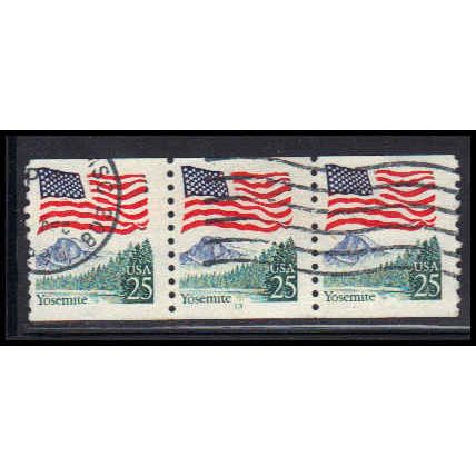 Used 2280a 25c U.S. Flag Fine PNC 13/3 PA2881