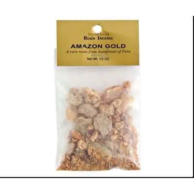 Amazon Gold Peruvian Resin Incense, 1/2 Ounce Bag