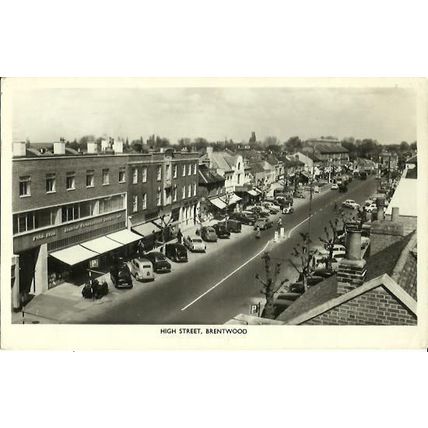 Essex BRENTWOOD High Street Postcard (Green Valley Series)