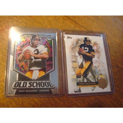 2012-2020, 2-Premium Cards, TERRY BRADSHAW, HOF, Steelers