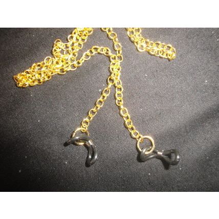 Gold plated 50cm Cable chain strap for driving reading sunglasses teen adult