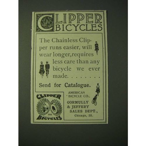 1900 American Bicycle Co. Clipper Bicycles Ad