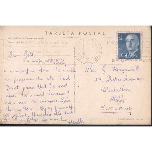 Spain Postcard - Mallorca - Torrent de Pareis