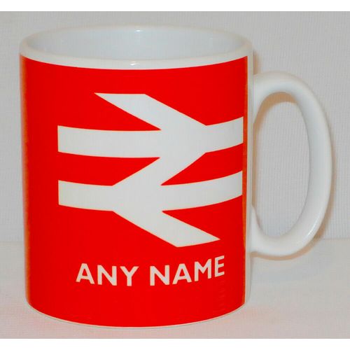 British Rail Mug PERSONALISED Great Train Driver Spotter Model Railway Gift Cup