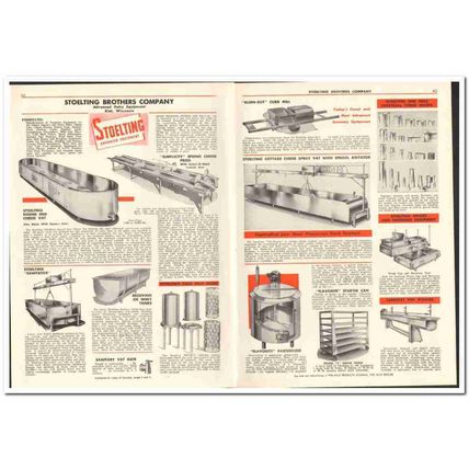 Stoelting Brothers Company 1956 vintage dairy catalog equipment