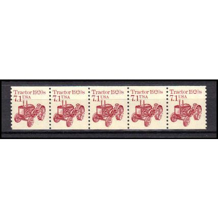 2127 7.1c Tractor Fine MNH Dry Gum PNC 1/5 X0711