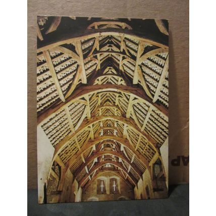 ROOF, THE ABBEY BARN, SOMERSET RURAL LIFE MUSEUM, GLASTONBURY. unused postcard #