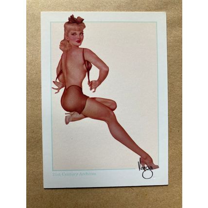 Varga Girls Pin-Ups Series 2 Base trading card # 77 (A) 1993 Alberto Vargas