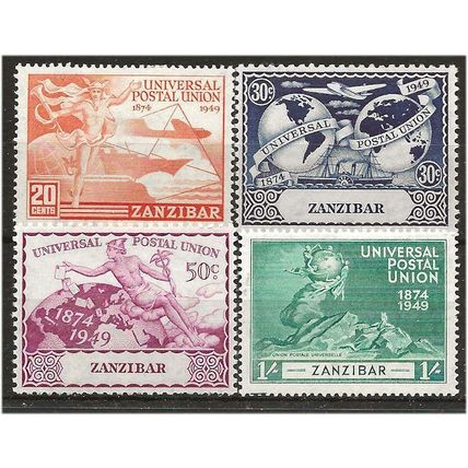 Zanzibar 1949 UPU Set SG335-338 Mounted Mint ..