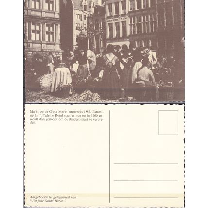 CPM Belgique Anvers Marché sur la Grand-Place vers 1887 Neuf **