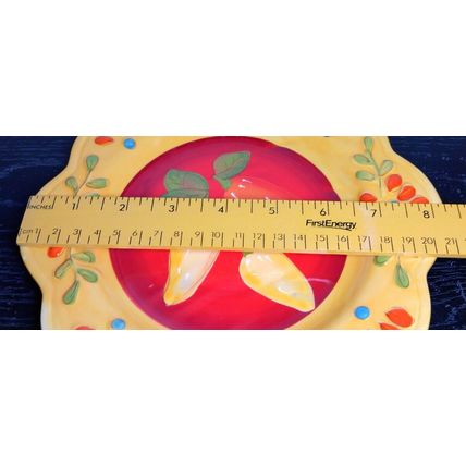 Pier One Imports 8" Flores Salad Plate Colorful Peppers - Replacement Plate