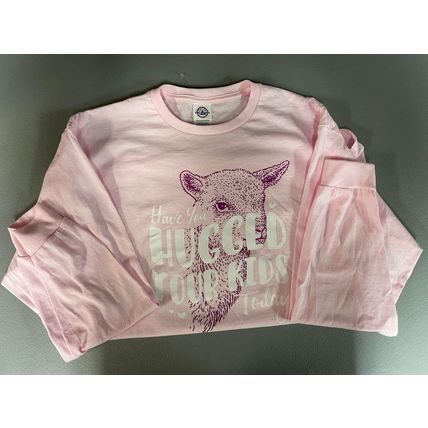 Have You Hugged Your Kids Today w Lamb Long Sleeve T-Shirt, NEW
