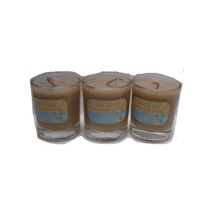 Pacifica Malibu Lemon Blossom Scented Candle 3 oz - Lot of 3