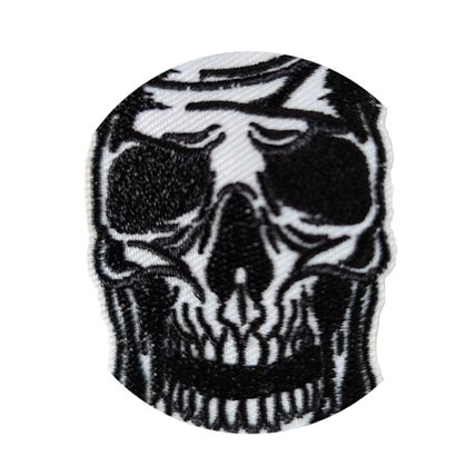 Drinks Can Skull Iron On Patch Embroidered Sew Biker 4.5 cm x 8.3 cm P099