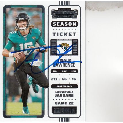 TREVOR LAWRENCE 2023 AUTOGRAPHED JACKSONVILLE JAGUARS ALL-PRO QUARTERBACK CARD