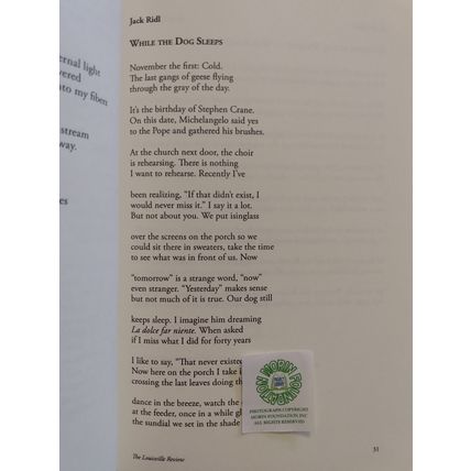THE LOUISVILLE REVIEW 40th ANNIVERSARY ISSUE VOLUME 80 FALL 2016