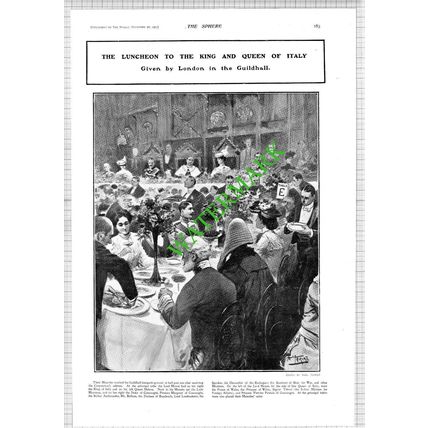 Guildhall London King Of Italy Balfour Tittoni Lord Londonderry - 1903 News Page