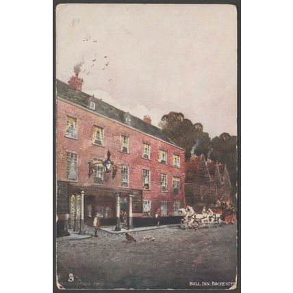 Bull Inn, Rochester, Kent, c.1905-10 - Tuck's Oilette Postcard