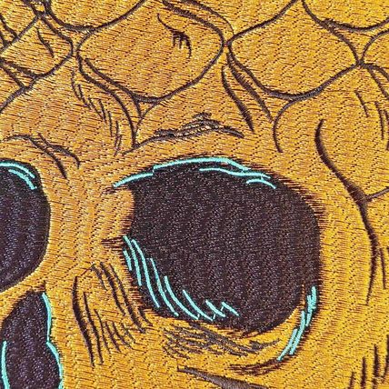 Pineapple Skull Iron on Patch Very Large Embroidered Sew 26cm x 23.5cn P257