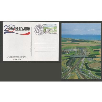France Postcard2014 20 Years Of The Channel Tunnel Used SG 5577