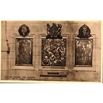 Edinburgh, Scottish National War Memorial, 0049, 4 x Vintage Postcards