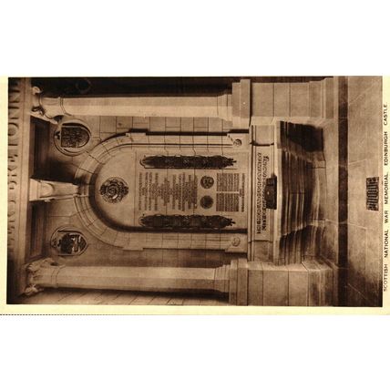 Edinburgh, Scottish National War Memorial, 0049, 4 x Vintage Postcards